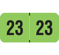PMA Fluorescent Yearband Label (Rolls of 500) - 2023 - Fl. Green - FGYM Series - Laminated PMA Fluorescent Yearband Label (Rolls of 500) - 2023 - Fl. Green - FGYM Series - Laminated