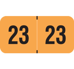 PMA Fluorescent Yearband Label (Rolls of 500) - 2023 - Fl. Orange - FOYM Series - Laminated PMA Fluorescent Yearband Label (Rolls of 500) - 2023 - Fl. Orange - FOYM Series - Laminated