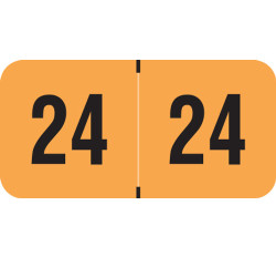 PMA 2024 FLUORESCENT ORANGE YEAR LABEL - FOYM Series - 3/4 PMA 2024 FLUORESCENT ORANGE YEAR LABEL - FOYM Series - 3/4