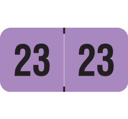 PMA Fluorescent Yearband Label (Rolls of 500) - 2023 - Purple - FVYM Series - Laminated PMA Fluorescent Yearband Label (Rolls of 500) - 2023 - Purple - FVYM Series - Laminated
