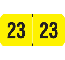 PMA Fluorescent Yearband Label (Rolls of 500) - 2023 - Fl. Yellow - FYYM Series - Laminated PMA Fluorescent Yearband Label (Rolls of 500) - 2023 - Fl. Yellow - FYYM Series - Laminated