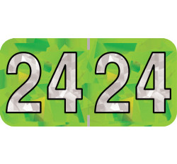 Color Coded Strip Labels. 2024 Holographic Yearband Label - Lime Green - HLYM Series - Polyl... Color Coded Strip Labels. 2024 Holographic Yearband Label - Lime Green - HLYM Series - Polyl...