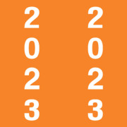 IFC Yearband Label (Rolls of 500) - 2023 - Orange - IFYP Series - Unlaminated