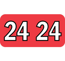 Tabbies ISDA 24 - ISDA COMPATIBLE YEARCODE LABEL SERIES, 3/4 Tabbies ISDA 24 - ISDA COMPATIBLE YEARCODE LABEL SERIES, 3/4