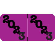 2023 JETER Year Label - PURPLE - Laminated - 3/4