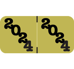 JETER 2024 Yearband Label - GOLD - 3/4 JETER 2024 Yearband Label - GOLD - 3/4
