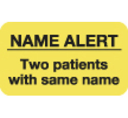 Attention/Alert Labels, Rh NEGATIVE - Fl Chartreuse, 1-1/2