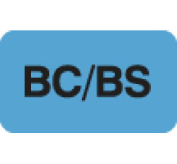 Insurance Labels, BC/BS - Lt. Blue, 1-1/2