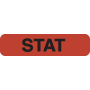 Chart Labels, STAT - Fl Red, 1-1/4" X 5/16" (Roll of 500)