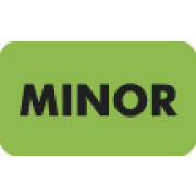 Chart Labels, MINOR - Fl Green, 1-1/2