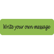 Allergy Warning Labels, "Write your own message" - Fl Green, 2 1/2" X 3/4" (Roll of 300)