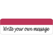 Allergy Warning Labels, "Write your own message" - Red/White, 2 1/2" X 3/4" (Roll of 300)