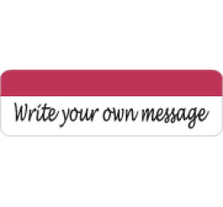 Allergy Warning Labels, "Write your own message" - Red/White, 2 1/2" X 3/4" (Rol... Allergy Warning Labels, "Write your own message" - Red/White, 2 1/2" X 3/4" (Rol...