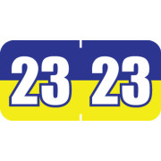 POS 2023 Yearband Label - Blue and Yellow - 3/4