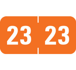 Profile Yearband Label (Rolls of 500) - 2023 - Orange - PFYV Series - Vinyl Profile Yearband Label (Rolls of 500) - 2023 - Orange - PFYV Series - Vinyl