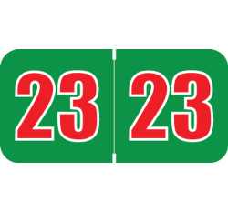 POS Series 2023 Yearband Label - Green/Red YEAR LABEL - 3/4 POS Series 2023 Yearband Label - Green/Red YEAR LABEL - 3/4