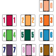 Tab Compatible Numeric Labels, Laminated Stock, 1" X 1.25" Individual Numbers - Roll of 500