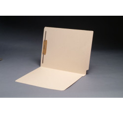 11 pt Manila Folders, Full Cut 2-Ply End Tab, Letter Size, Fastener Pos #1 (Box of 50)