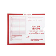 Nuclear Medicine, Red #185 - Category Insert Jackets, System I, Open End - 10-1/2