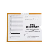 Bone Densitometry, Yellow/Green #381 - Category Insert Jackets, System I, Open End - 10-1/2