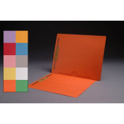 11 pt Color Folders, Full Cut End Tab, Letter Size, Full  Back Pocket, Fasteners Pos #1 & #3 (Box of 50)