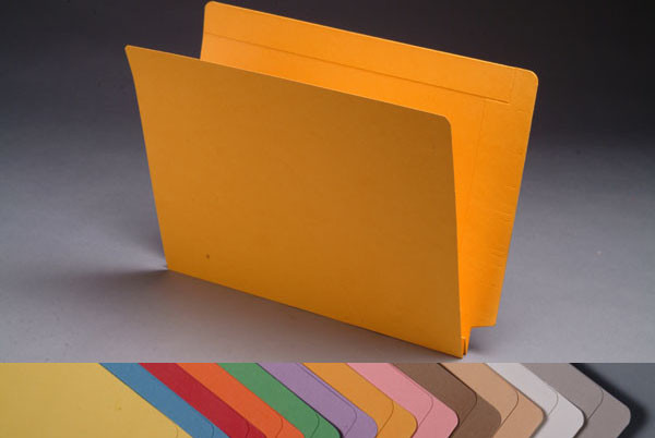 14 pt Color Folders, Full Cut 2-Ply End Tab, Letter Size, 1-1/2" Expansion (Box of 50)