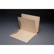 11 Pt. Manila Folders, Full Cut End Tab, Letter Size, 1 Divider Installed (Box of 40)