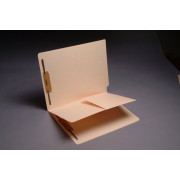 11 Pt. Manila Folders, Full Cut End Tab, Letter Size, 1 Pocket Style Divider Installed (Box of 50)