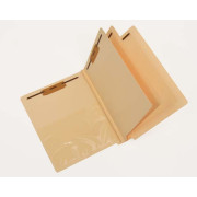 14 Pt. Manila Classification Folders, Full Cut End Tab, Letter Size, Poly Pocket Inside Front, 2 Dividers (Box of 15)