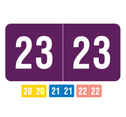 Smead Compatible Yearband Labels, 1/2" X 1" - Roll of 500 Smead Compatible Yearband Labels, 1/2" X 1" - Roll of 500