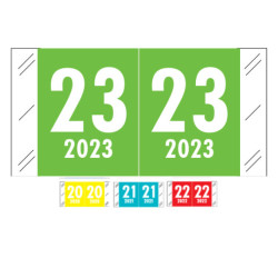 Col'R'Tab Compatible Yearband Labels, 3/4" X 1-1/2" - Roll of 1000 Col'R'Tab Compatible Yearband Labels, 3/4" X 1-1/2" - Roll of 1000