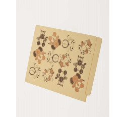 11 pt Manila Folders, Full Cut 2-Ply End Tab, Letter Size, Fastener Pos #1 & #3, Printed with Animals (Box of 50) 11 pt Manila Folders, Full Cut 2-Ply End Tab, Letter Size, Fastener Pos #1 & #3, Printed with Animals (Box of 50)