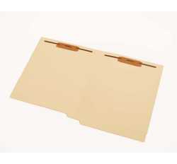 15 pt Manila Folders, Full Cut 2-Ply End Tab, Letter Size, Fastener Pos #1 & #3 (Box of 50)