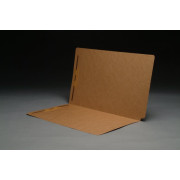 17 pt Brown Kraft Folders, SFI Compatible, Full Cut End Tab, Legal Size, Drop Front, Fastener Pos #1 & #3 (Box of 50)