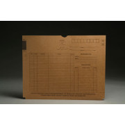 11 pt Brown Kraft Standard Printed X-Ray Jacket, No Pocket (Box of 100)