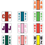 POS Compatible Random Alpha Labels, Laminated Stock, 1-1/2" X 1-1/2" Individual Letters - Roll of 500