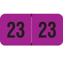 Smead ETYJ 2023 Year Label - PURPLE/BLACK - 3/4 Smead ETYJ 2023 Year Label - PURPLE/BLACK - 3/4