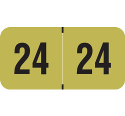 Smead Compatible 2024 Yearband Label - ETYJ Series -500/Roll - Gold/Black - 3/4 Smead Compatible 2024 Yearband Label - ETYJ Series -500/Roll - Gold/Black - 3/4