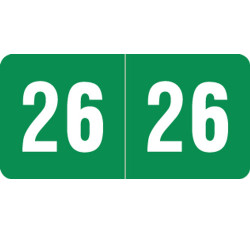 2026 Year Label - Smead - 1/2 2026 Year Label - Smead - 1/2