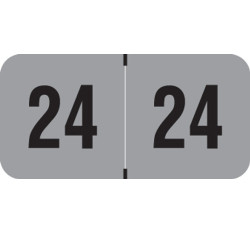Traco Yearband Label (Rolls of 500) - 2024 - Tan/Black - TRYM Series - Laminated - 3/4 Traco Yearband Label (Rolls of 500) - 2024 - Tan/Black - TRYM Series - Laminated - 3/4