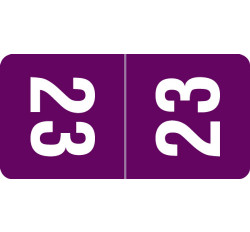 2023 Smead Yearband Label For Top Tab Folder Applications - 2023 - Purple - 1 2023 Smead Yearband Label For Top Tab Folder Applications - 2023 - Purple - 1