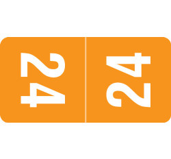 2024 Smead Yearband Label For Top Tab Folder Applications - 2024 - Orange - 1 2024 Smead Yearband Label For Top Tab Folder Applications - 2024 - Orange - 1