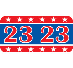 God Bless America Yearband Label (Rolls of 500) - 2023 - Red/White/Blue - GBAY Series - Lami... God Bless America Yearband Label (Rolls of 500) - 2023 - Red/White/Blue - GBAY Series - Lami...